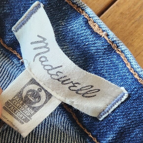 Madewell Slim Wide Leg Cropped Jeans (Reggie Wash) - Picture 7 of 14